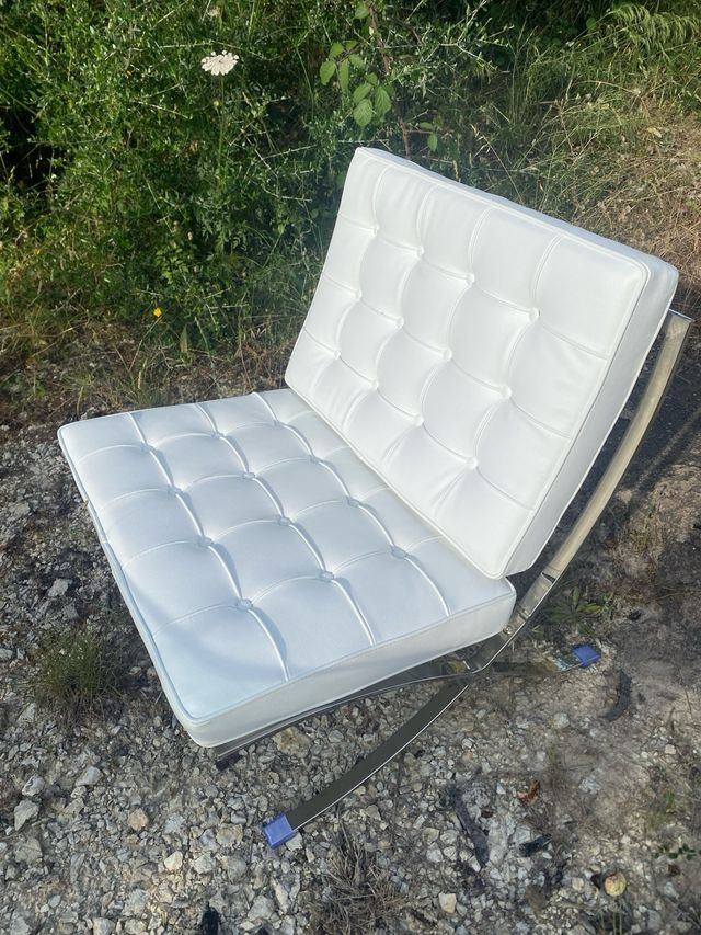 oferta solo este finde -  Sillón Barcelona blanco
