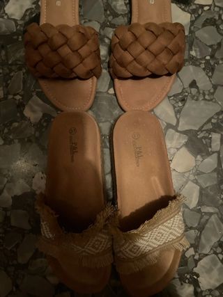 Chanclas marrones INSIDE & P&L