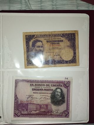 Billetes España & Argentina