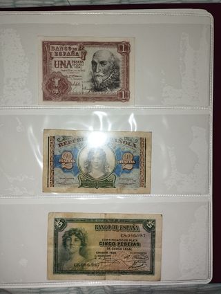 Billetes España & Argentina