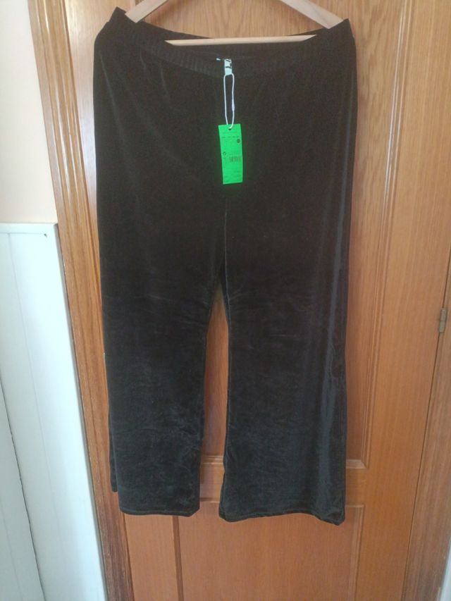 Pantalones terciopelo negros XXL
