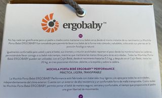 Mochila Portabebés Ergobaby Performance Ventus 