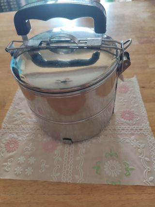 Fiambrera doble acero inoxidable