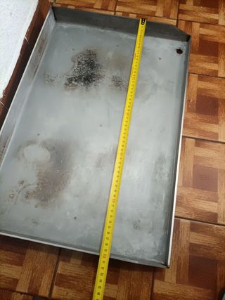 Plancha acero inoxidable usada