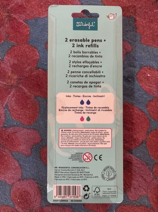 Set 2 penne cancellabili Mr Wonderful
