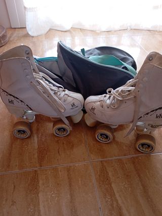 Patines Oxelo 4 ruedas Blancos