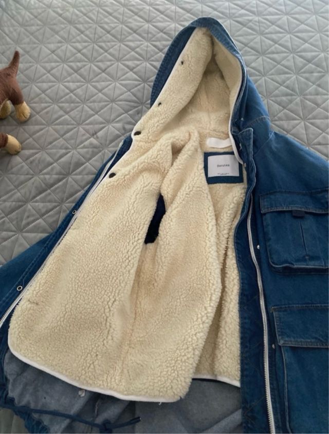 Chaqueta vaquera Bershka borreguillo
