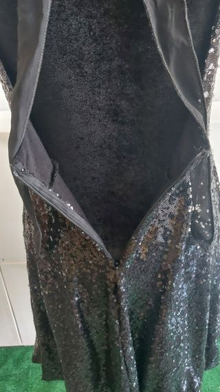 Vestido negro lentejuelas