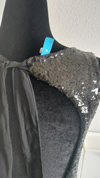 Vestido negro lentejuelas