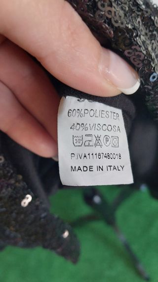 Vestido negro lentejuelas