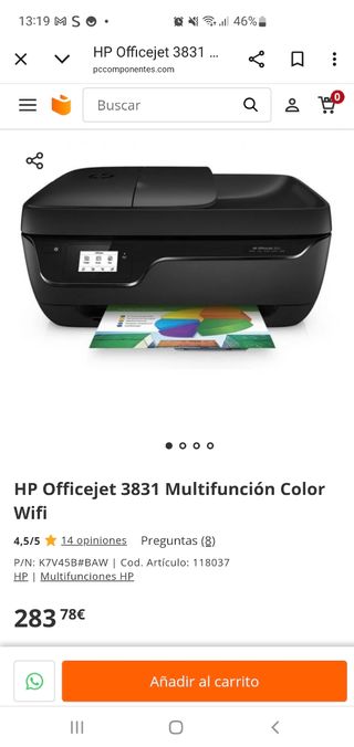 HP Officejet 3831 Wifi Multifunción