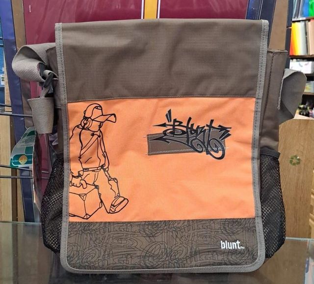 Bandolera Blunt marrón-naranja