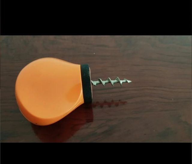 Sacacorchos vintage Sieger 600 naranja