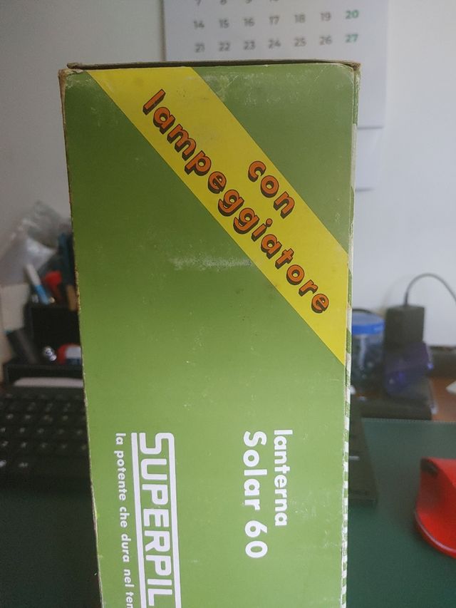 Superpila Solar 60 - Torcia vintage
