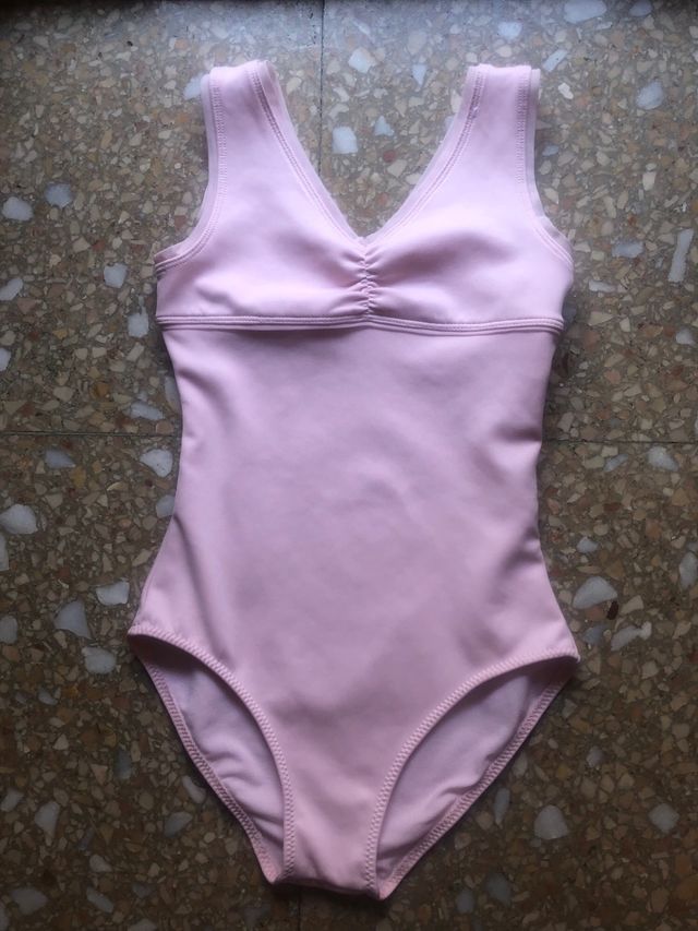 Maillot ballet niña rosa