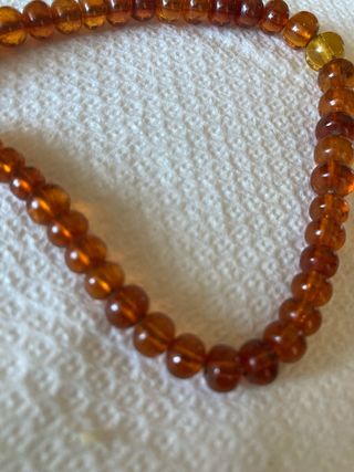 Pulsera ámbar marrón-amarillo