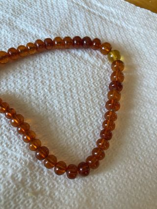 Pulsera ámbar marrón-amarillo