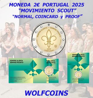 🇵🇹 PORTUGAL 2€ EUROS 2025 "MOVIMIENTO SCOUT"