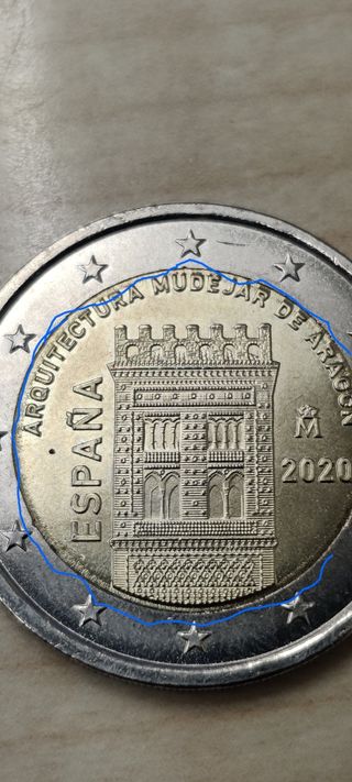 2€ Moneda España Mudéjar 2020