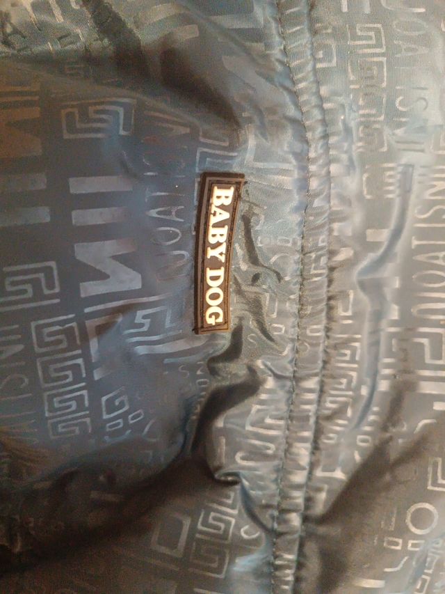 Abrigo Babydog Perro Azul acolchado