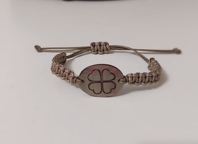 Braccialetto - Madreperla & Cotone