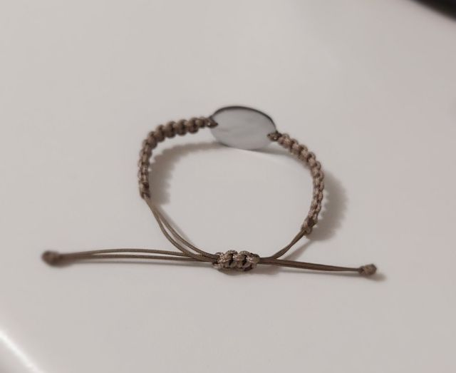 Braccialetto - Madreperla & Cotone