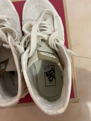 Tenis mujer Vans Sk8-Hi Platform Beige