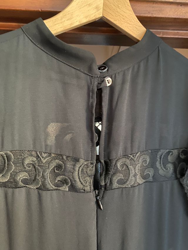 Vestito Olivia Hops nero pizzo Tg M