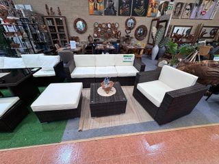 Terraza Sofa Chaise Longue + Sillon + Mesa Muebles