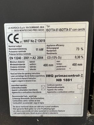 Estufa LA NORDICA - Hierro Fundido