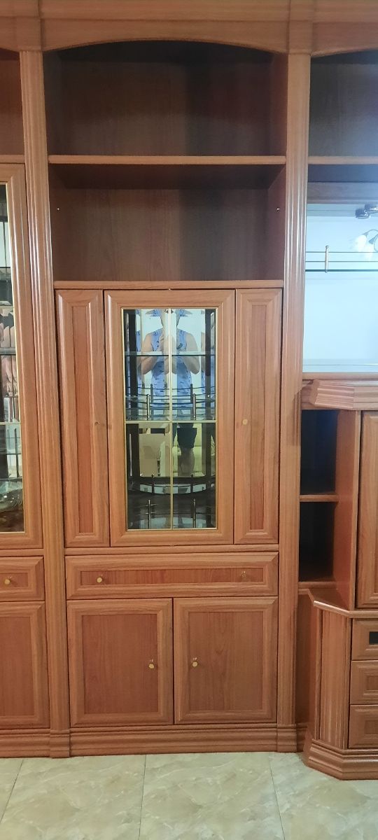 Mueble salón modular marrón