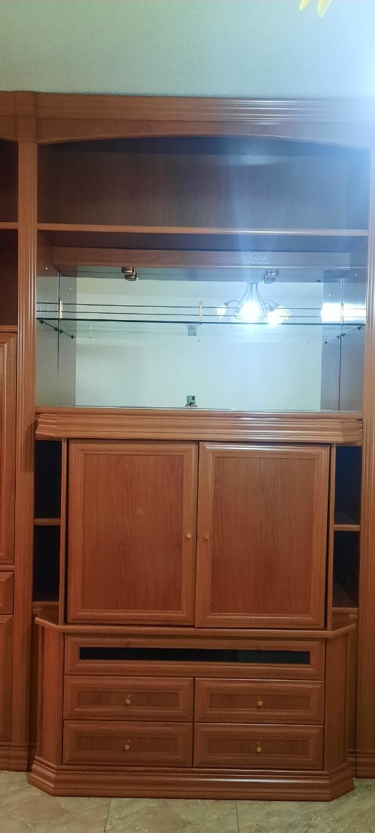 Mueble salón modular marrón