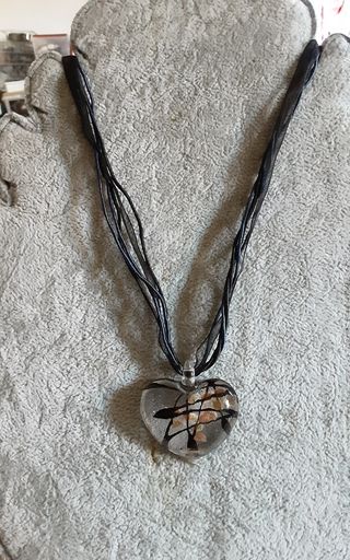 Collana cuore vetro Murano