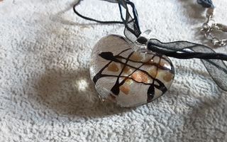 Collana cuore vetro Murano