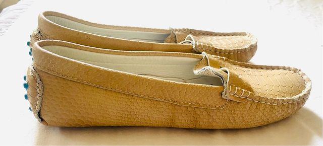 Mocasines CAFENOIRbeige mujer estilo Tods en Piel 