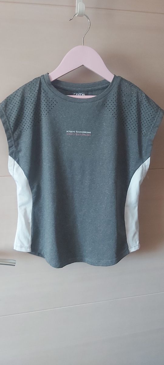 Zara conjunto sport niña gris-blanca
(Verano)