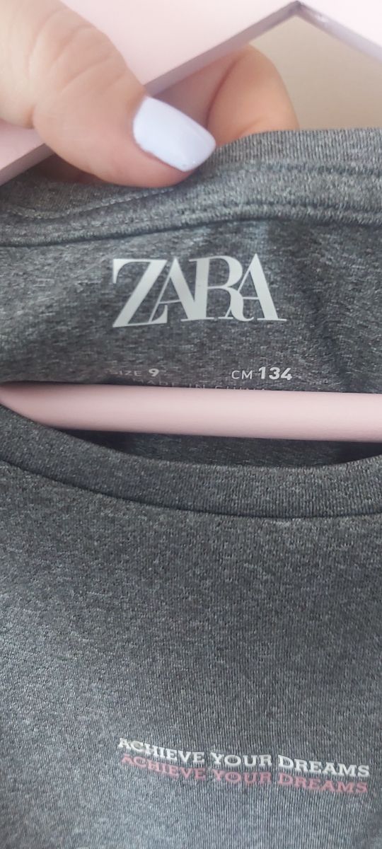 Zara conjunto sport niña gris-blanca
(Verano)