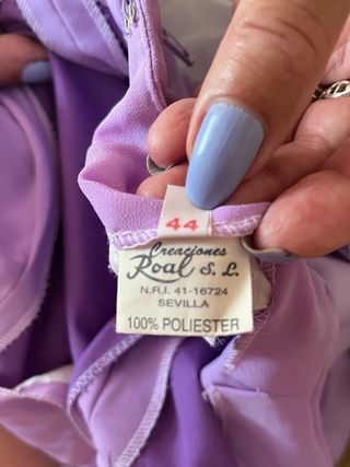 Traje Gitana Morado Creaciones Roal S.L. Talla 44