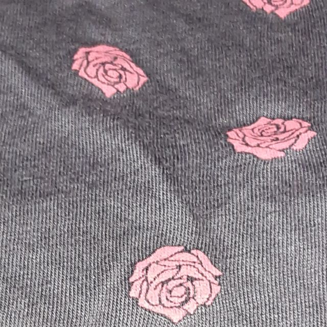 Camiseta Mango Basics flores tS gris carbón