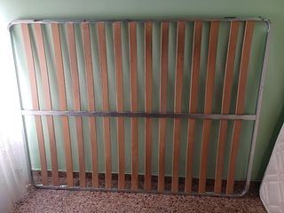 Somier 135cm madera metal seminuevo