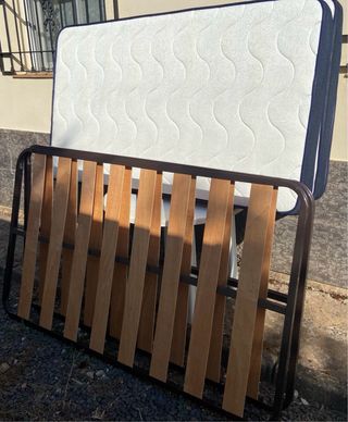 Colchón + Base somier 105 cm