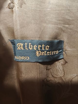 Chaqueta cuero marrón y piel de borrego