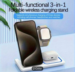 Base carga inalámbrica 3 en 1