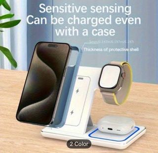 Base carga inalámbrica 3 en 1