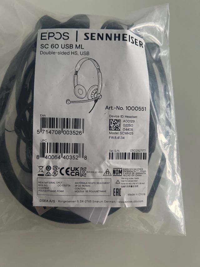 Auriculares Sennheiser SC 60 USB ML
