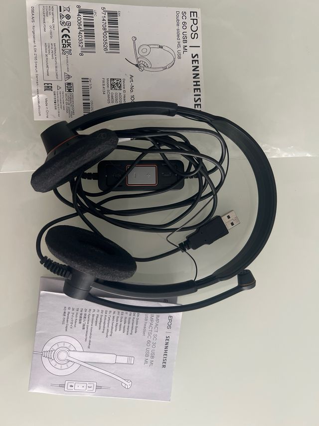 Auriculares Sennheiser SC 60 USB ML