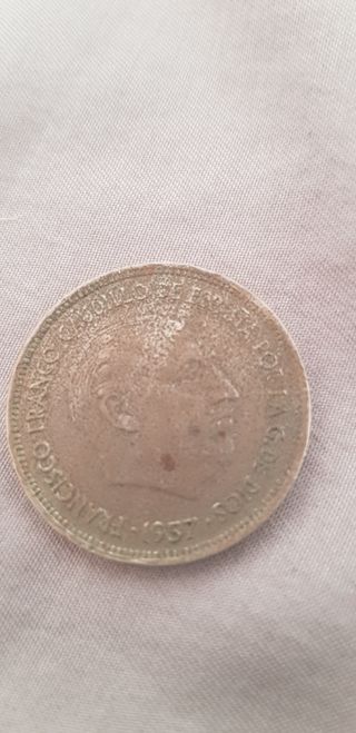 Moneda 25 Ptas Franco 1957