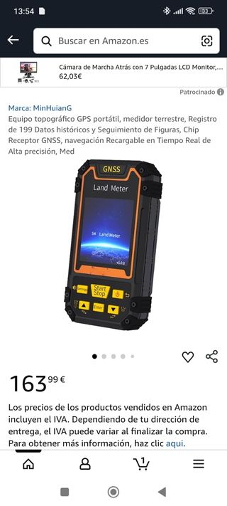 GPS Portátil GNSS Land Meter
