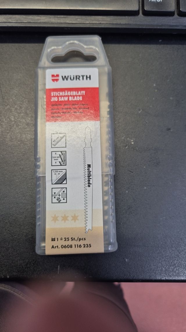 Hojas sierra de calar Würth (25 uds)