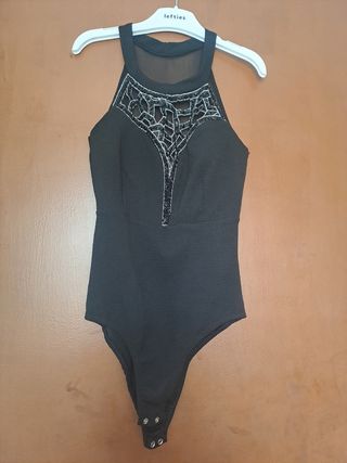 Body negro Zara pedreria T-S/M